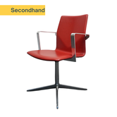 Four Design FourCast Konferenzstuhl | Leder | Rot