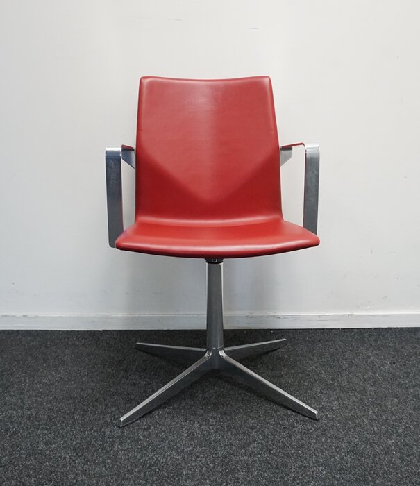 Four Design Four Design FourCast Konferenzstuhl | Leder | Rot