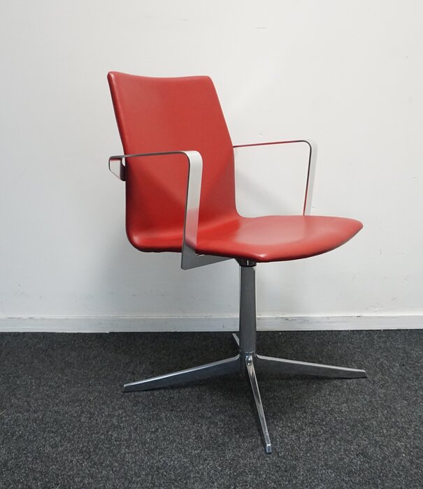 Four Design Four Design FourCast Konferenzstuhl | Leder | Rot