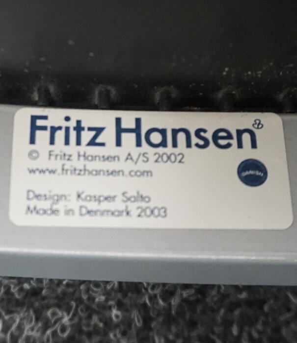 Fritz Hansen Fritz Hansen ICE Design Stuhl | Schwarz / Grau