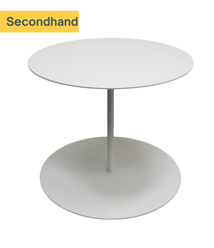 Cappellini Gong Beistelltisch | Weiß | 50 x 42 cm