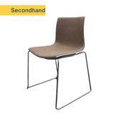 Arper Catifa 46 Design-Stühle | Braun / Weiß | Gepolstert