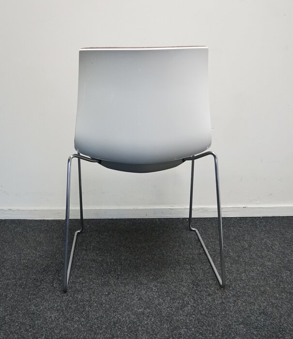 Arper Arper Catifa 46 Design-Stühle | Braun / Weiß | Gepolstert