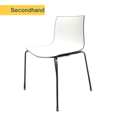 Arper Catifa 46 Design-Stühle | Weiß / Schwarz | Kunststoff