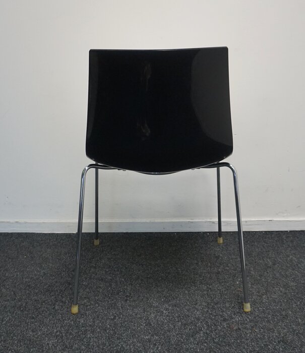 Arper Arper Catifa 46 Design-Stühle | Weiß / Schwarz | Kunststoff