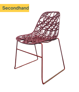 Crassevig Nett Design Stuhl | Kantinenstuhl | Bordeauxrot