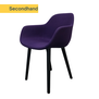 Crassevig Pola Round Konferenzstuhl | Violett