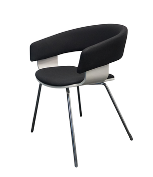 Allermuir A580 Mollie Design Stuhl | Schwarz / Weiß