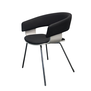 Allermuir A580 Mollie Design Stuhl | Schwarz / Weiß