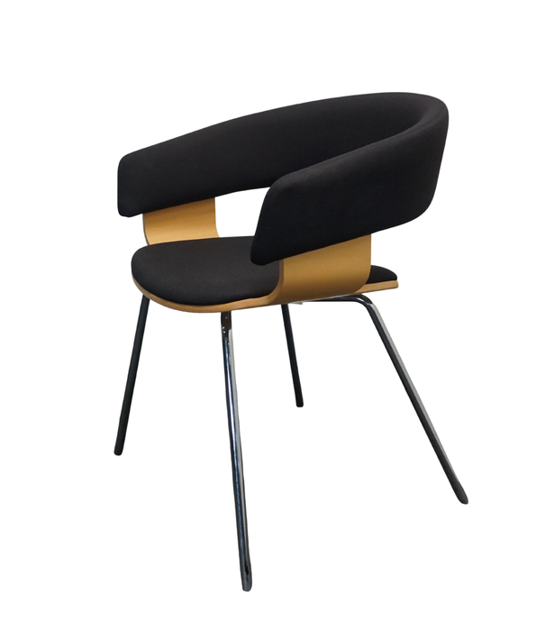 Allermuir Allermuir A580 Mollie Design Stuhl | Schwarz / Eiche