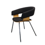 Allermuir A580 Mollie Design Stuhl | Schwarz / Eiche