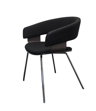 Allermuir A580 Mollie Design Stuhl | Schwarz / Schwarz
