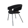 Allermuir A580 Mollie Design Stuhl | Schwarz / Schwarz