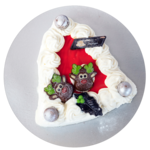 Klok ijstaart: Yoghurt Aardbei - Witte Chocolade