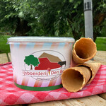 Witte chocolade met pistache ijs