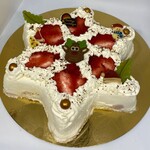 Ster ijstaart: Yoghurt Aardbei - Witte Chocolade