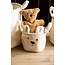 childhome Teddy mand 25x20x20 - ecru