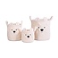 childhome Teddy mand 30x30x30 - ecru