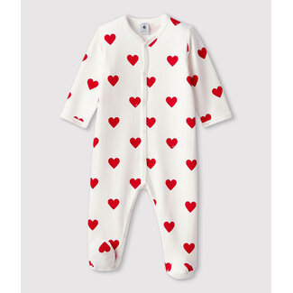 petit bateau molton babypyjama - hartjes