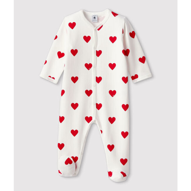 petit bateau molton babypyjama - hartjes