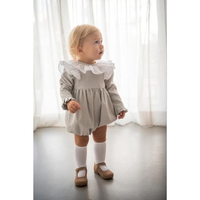 Romper met frilly collar