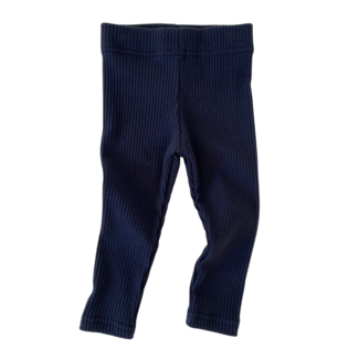 Little Prince London Ribbed leggings - navy