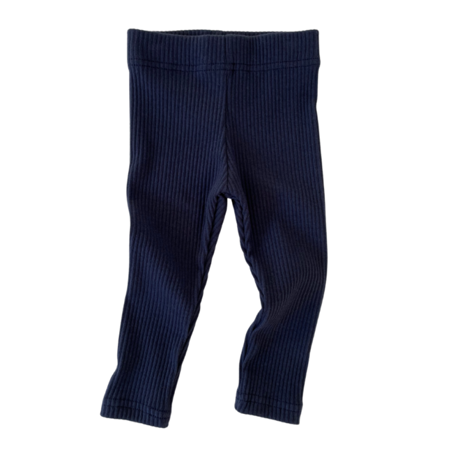 Little Prince London Ribbed leggings - navy