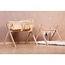 childhome Tipi staander voor moses mand + baby gym - naturel hout