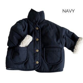 Little Prince London Reversible teddy jacket - navy