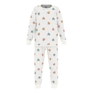 petit bateau Velours pyjama met hartjes - 2-delig - a083R