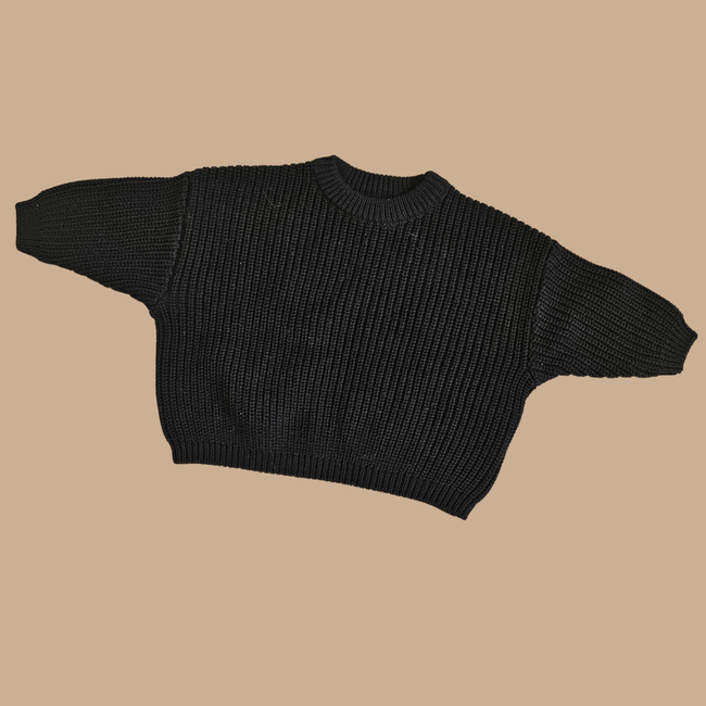 Zwarte chunky sweater