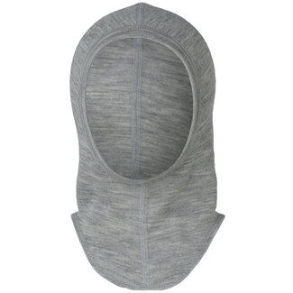 Engel Balaclava wolzijde - light grey melange