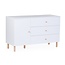 childhome Commode - wonder white - 3 laden - 1 deur + verzorgingsunit