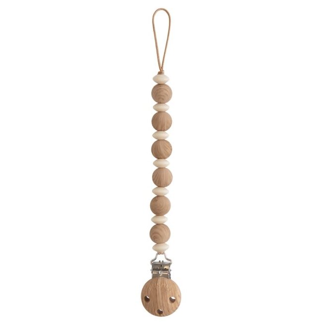 mushie Speenketting Luna - faux wood