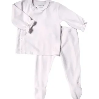 poetree kids Comfy velours baby set - soft pink