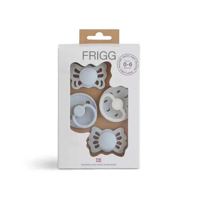 frigg Baby's first pacifier pack - powder blue night