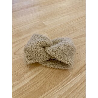 Haarband teddy - beige - 0-6maand