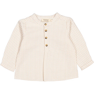 marmar Totoro - grey sand gingham - top