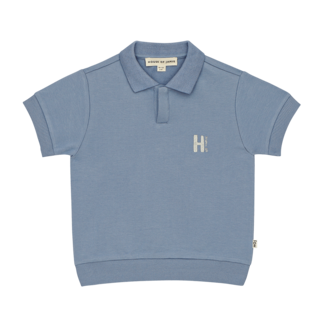 house of jamie Relaxed polo - stone blue