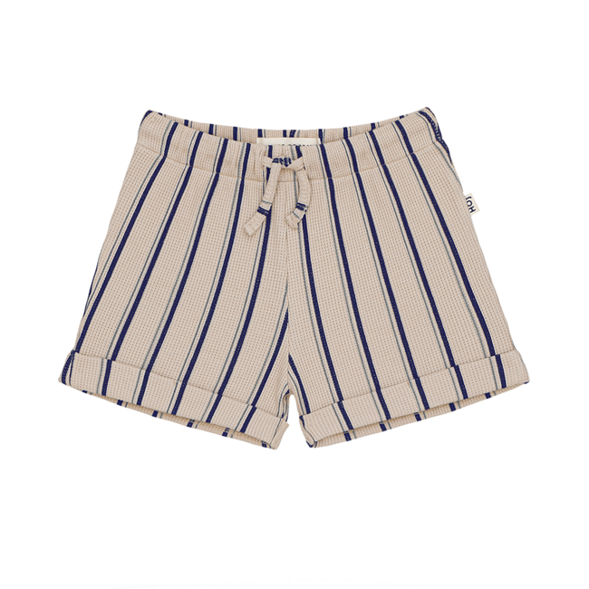 house of jamie Waffle bermuda - milky blue