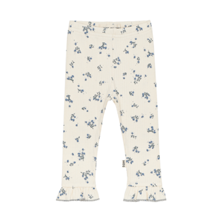 house of jamie Frill leggings - stone blue floral