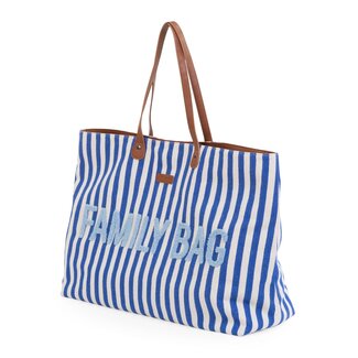 childhome Family bag - blauw - strepen