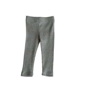 Little Prince London Ribbed leggings - light grey