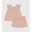 petit bateau Zomerse katoenen set - roze