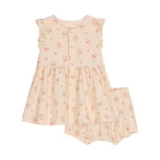 petit bateau Jurk met bloomer - bloemetjes