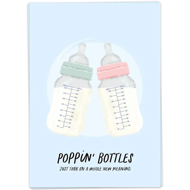 Kaart blanche Kaart - poppin bottles