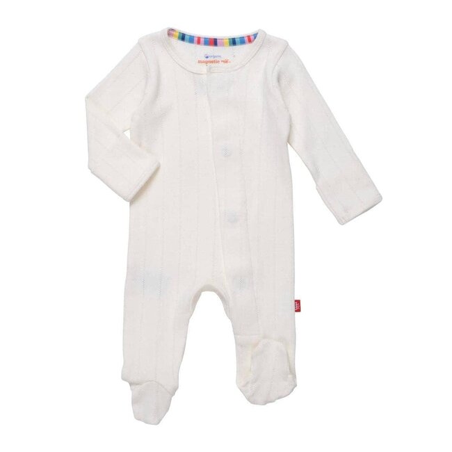 magnetic me magnetische pyjama - pointelle cotton - moonlight