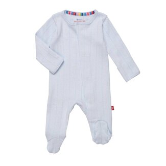 magnetic me magnetische pyjama - pointelle cotton - sky blue