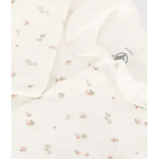 petit bateau Velours babypyjama fleurs