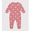 petit bateau Fluwelen babypyjama rosewood